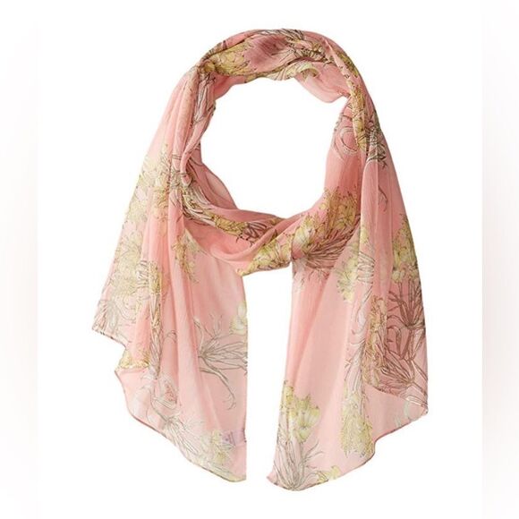 Echo Design Floral Toile Silk Scarf (Shell) Scarves - Picture 1 of 3